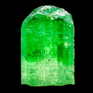 Chrome tourmaline crystal, green tourmaline crystal, natural tourmaline crystal, raw crystal specimen, collector mineral, tanzania