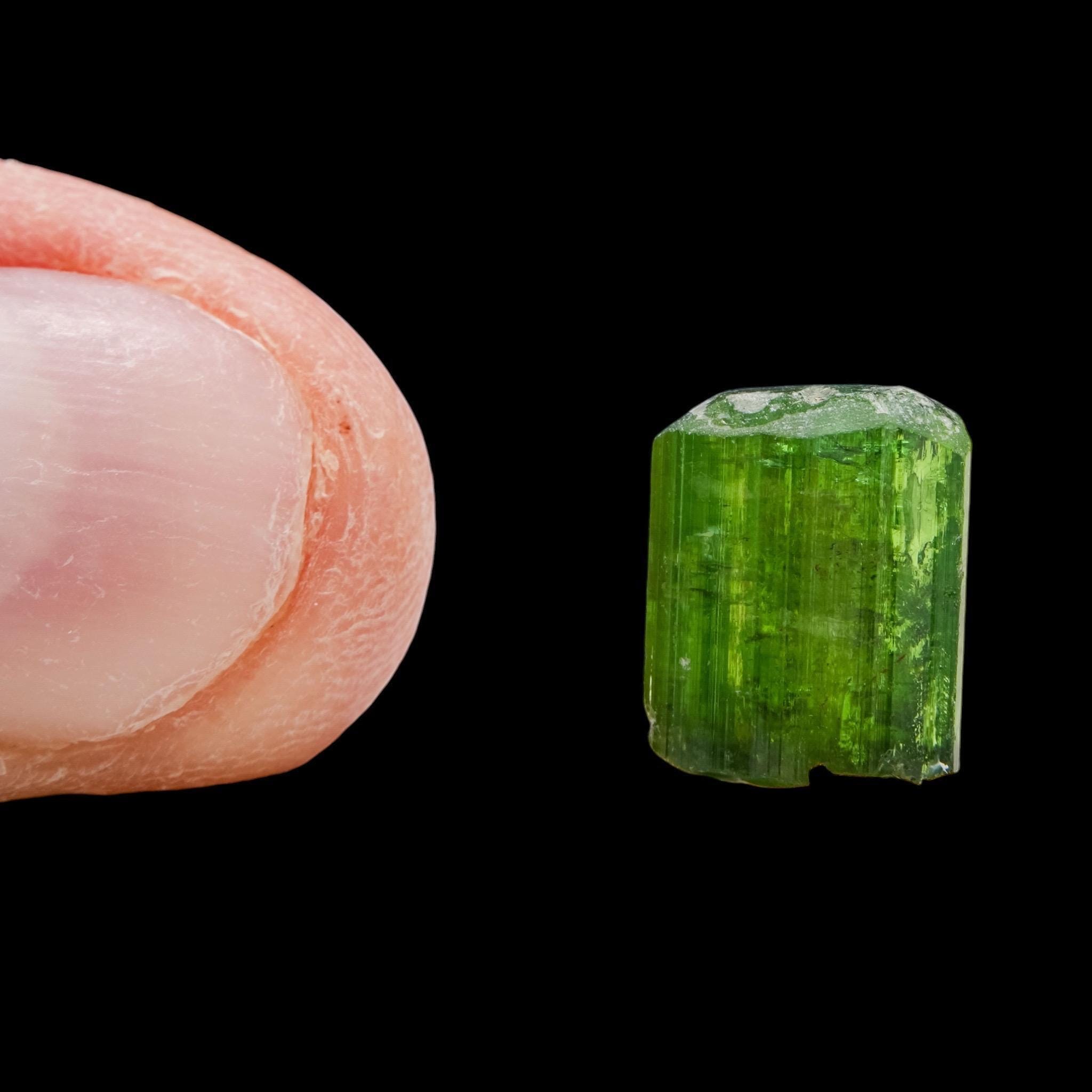 Green tourmaline crystal, chrome tourmaline crystal, raw tourmaline crystal, natural green crystal, tanzania mineral specimen - Image 7
