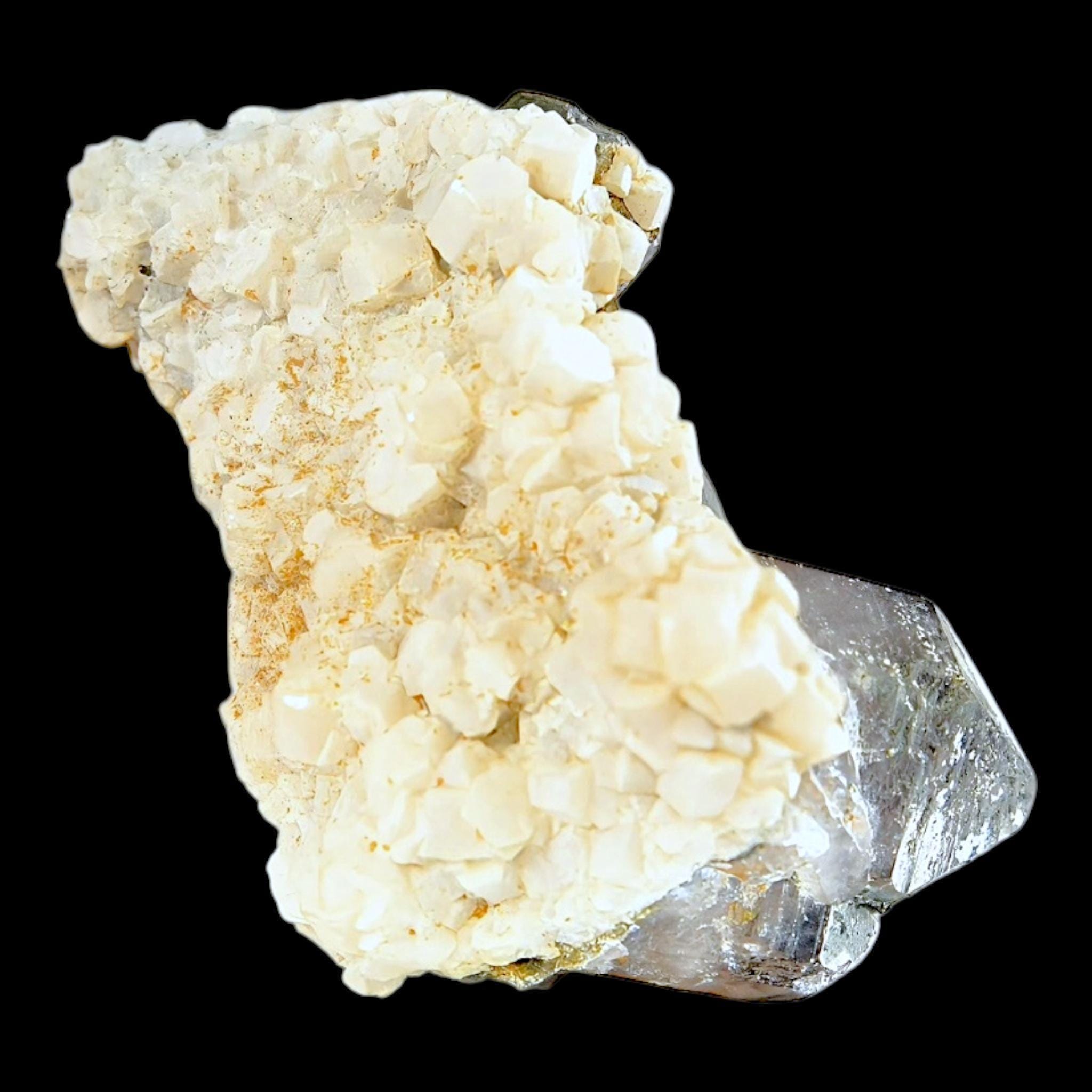 Smoky quartz with calcite cluster, natural quartz crystal for home decor or meditation space, grounding crystal gift for collectors - Image 6