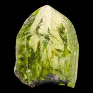 Green diopside crystal, diopside crystal, raw green crystal, natural mineral specimen, collector crystal from tanzania