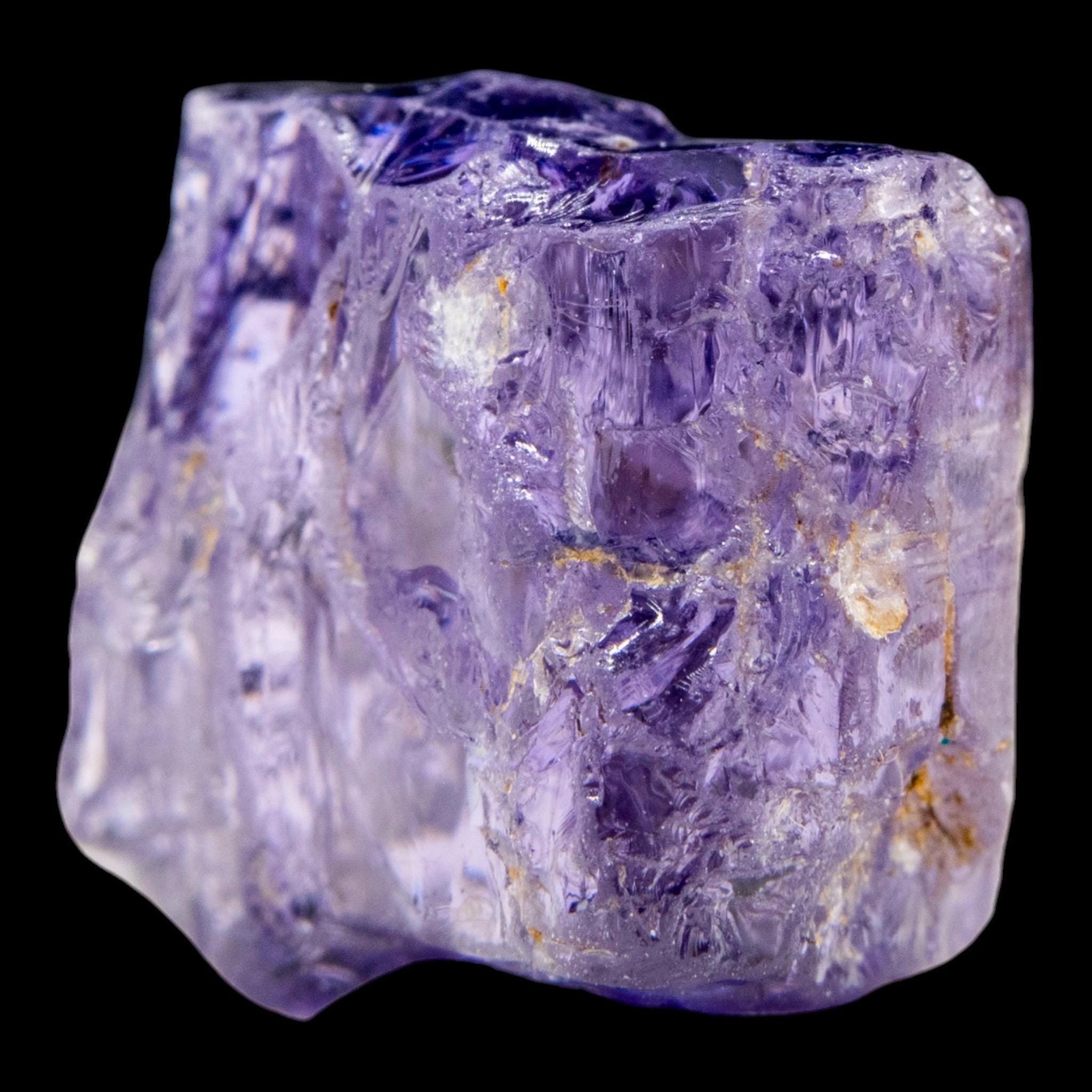 Purple scapolite crystal, natural scapolite crystal, rare purple crystal rough, raw gemstone crystal, collector mineral
