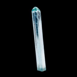 Blue apatite crystal, raw apatite crystal, terminated crystal point, mineral specimen, collector crystal from tanzania