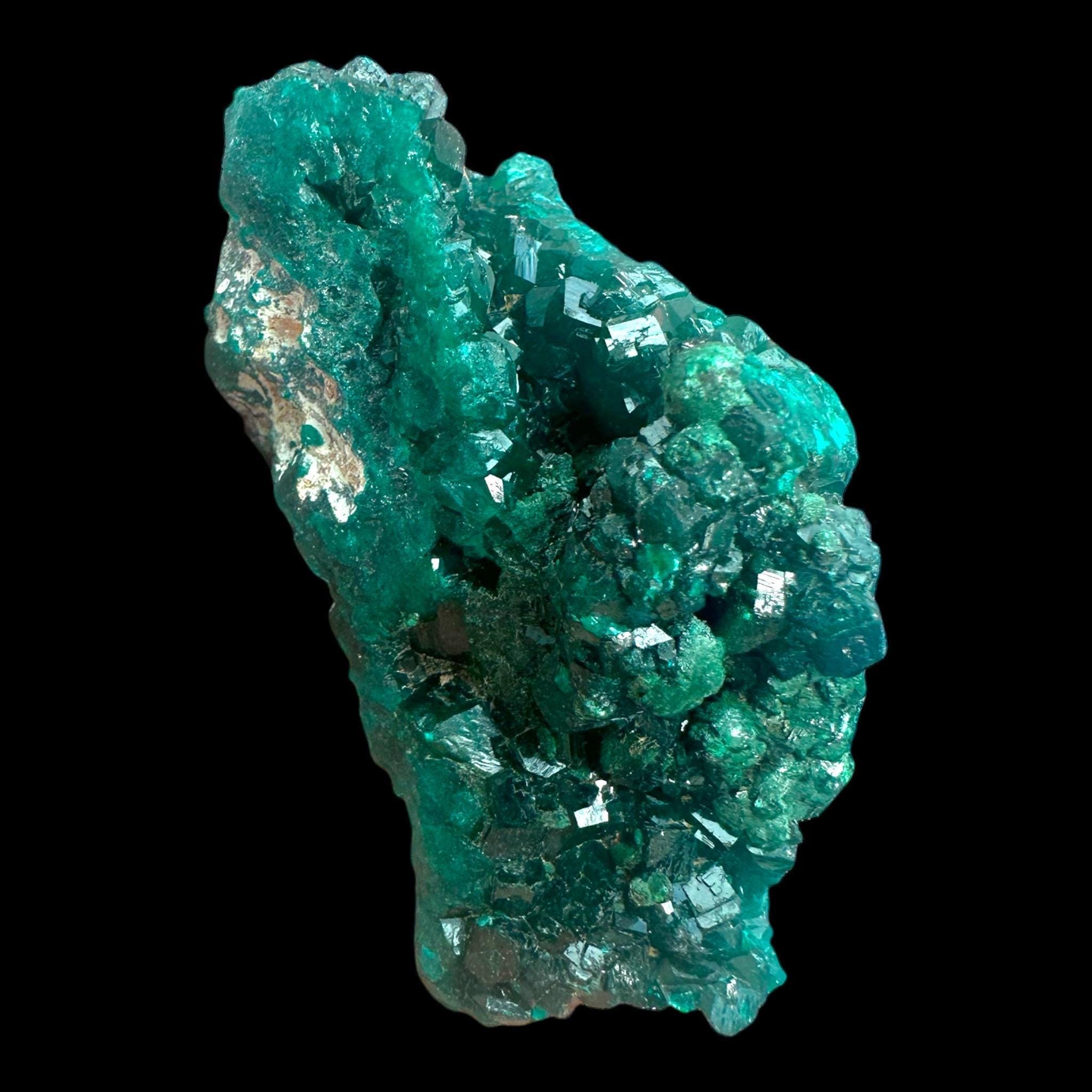 Dioptase crystal with malachite, dioptase specimen, raw dioptase crystal, green dioptase mineral, natural crystal from congo - Image 3