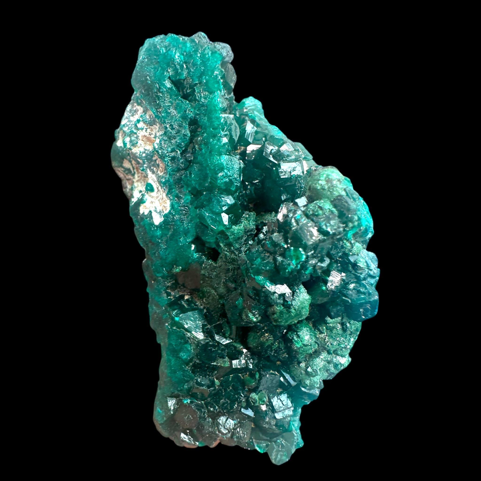 Dioptase crystal with malachite, dioptase specimen, raw dioptase crystal, green dioptase mineral, natural crystal from congo - Image 5