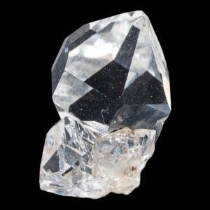 Herkimer diamond crystal, double terminated quartz crystal, natural herkimer diamond, clear quartz crystal, new york mineral specimen