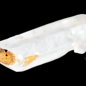 Swiss alpine quartz crystal, double terminated quartz specimen, natural mineral crystal, collector display piece, valais switzerland