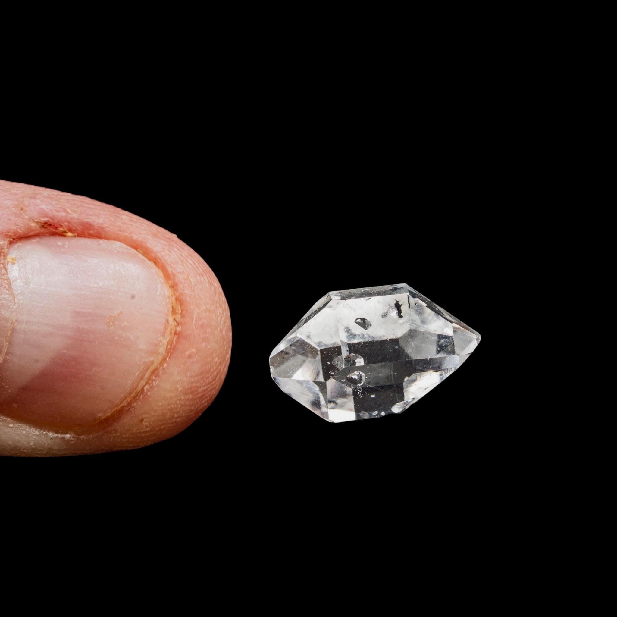 Herkimer diamond crystal, double terminated quartz crystal, clear quartz specimen, raw crystal, new york collector mineral - Image 6