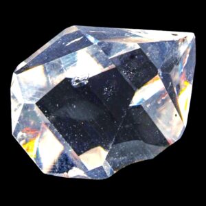 Herkimer diamond crystal, double terminated quartz crystal, clear quartz crystal, raw crystal specimen, collector mineral