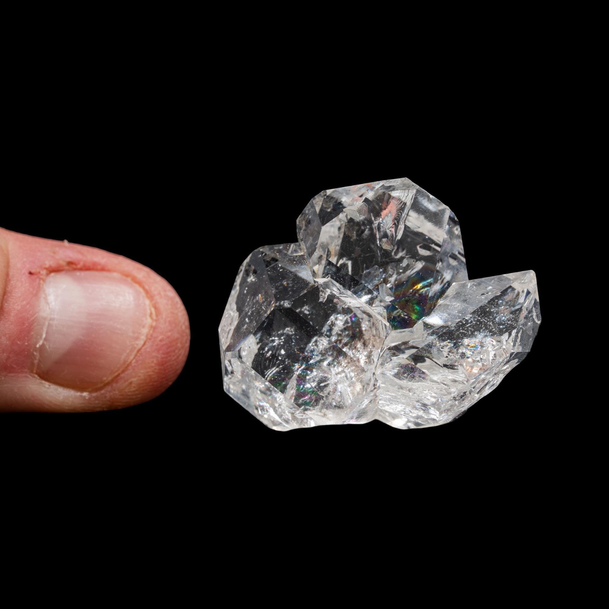 Herkimer diamond crystal, double terminated quartz crystal, clear quartz crystal, raw crystal specimen, collector mineral - Image 5