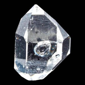 Herkimer diamond crystal, double terminated quartz crystal, natural quartz point, clear quartz crystal from new york