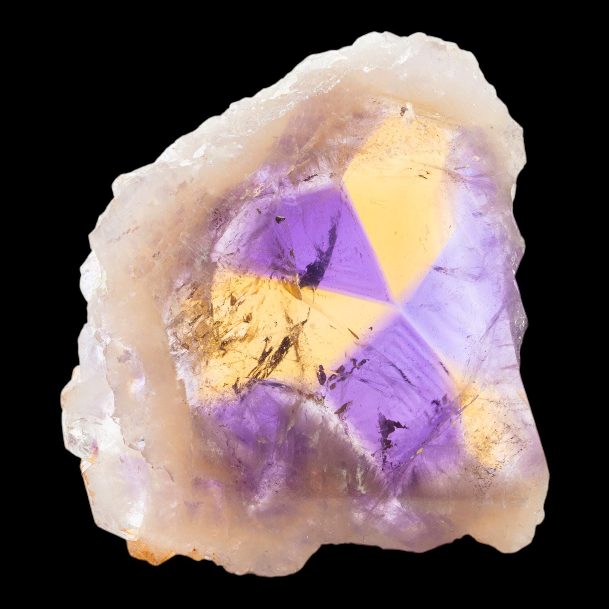 Ametrine crystal slab, polished ametrine quartz, natural mineral slice, display from bolivia - Image 2