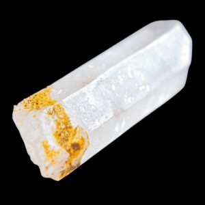 Clear quartz crystal point, double terminated crystal, swiss alpine quartz specimen for mineral collectors