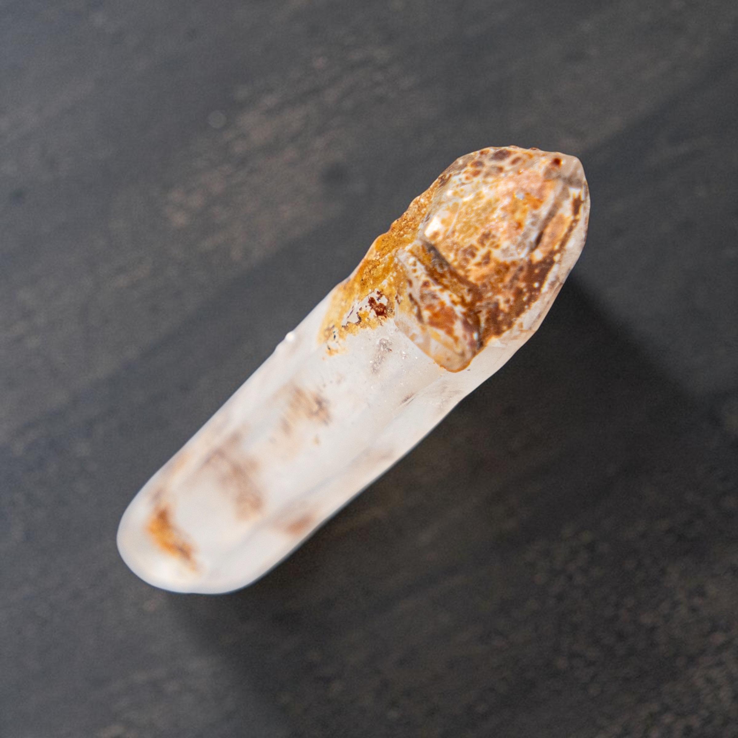 Swiss alpine quartz crystal, clear quartz point, double terminated quartz, raw collector mineral specimen - Image 3