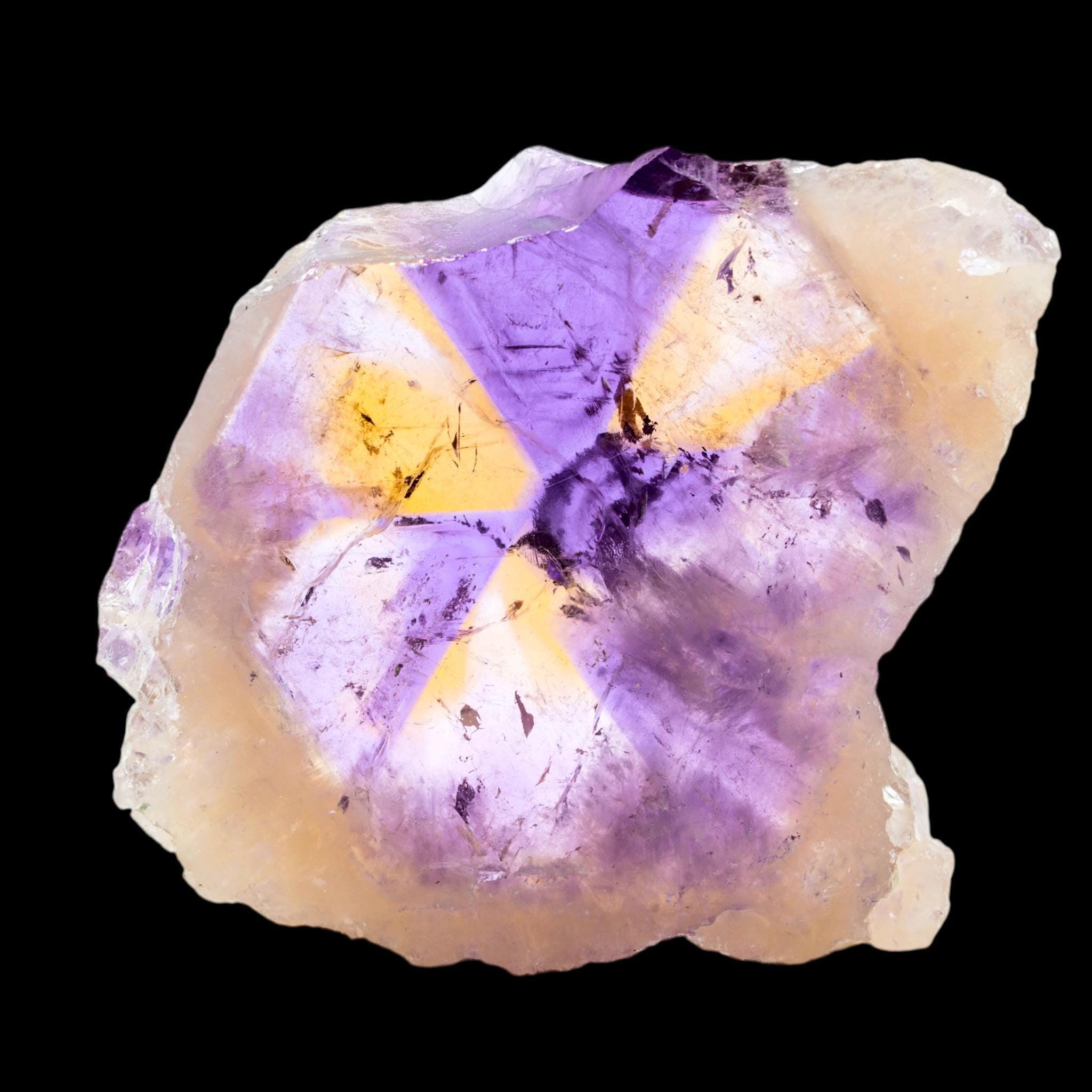Ametrine crystal slab, polished ametrine slice, natural quartz crystal from bolivia - Image 2