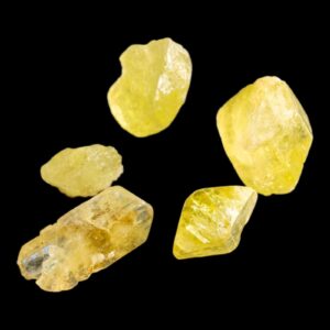 Brazilianite Crystal Set, Natural Raw Brazilianite Mineral Specimens, Telírio Claim Minas Gerais Brazil, Rare Collector Crystals
