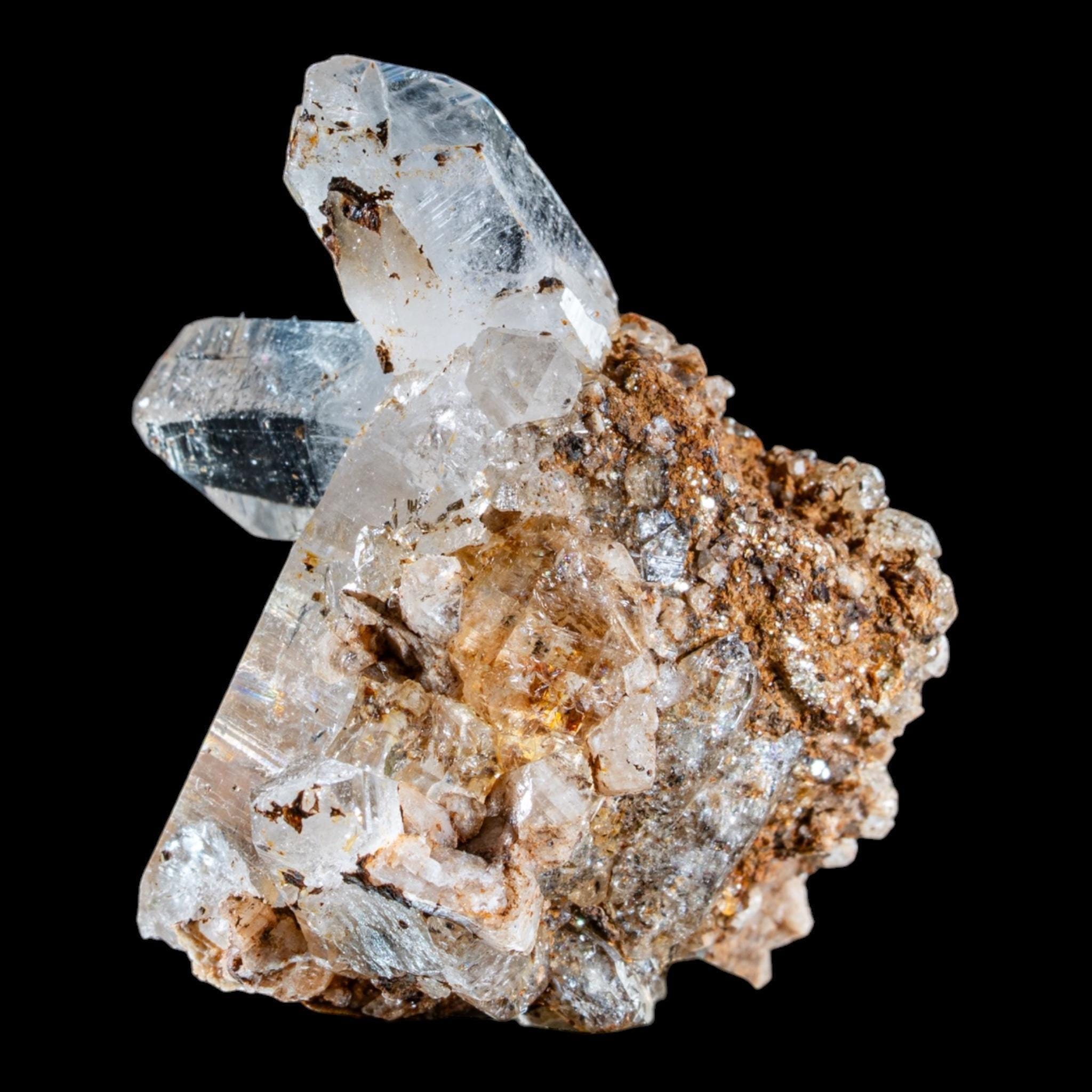 Swiss Alpine quartz crystal cluster, Swiss quartz crystal, clear quartz cluster, quartz specimen, raw quartz, Swiss crystal, Switzerland - Image 2