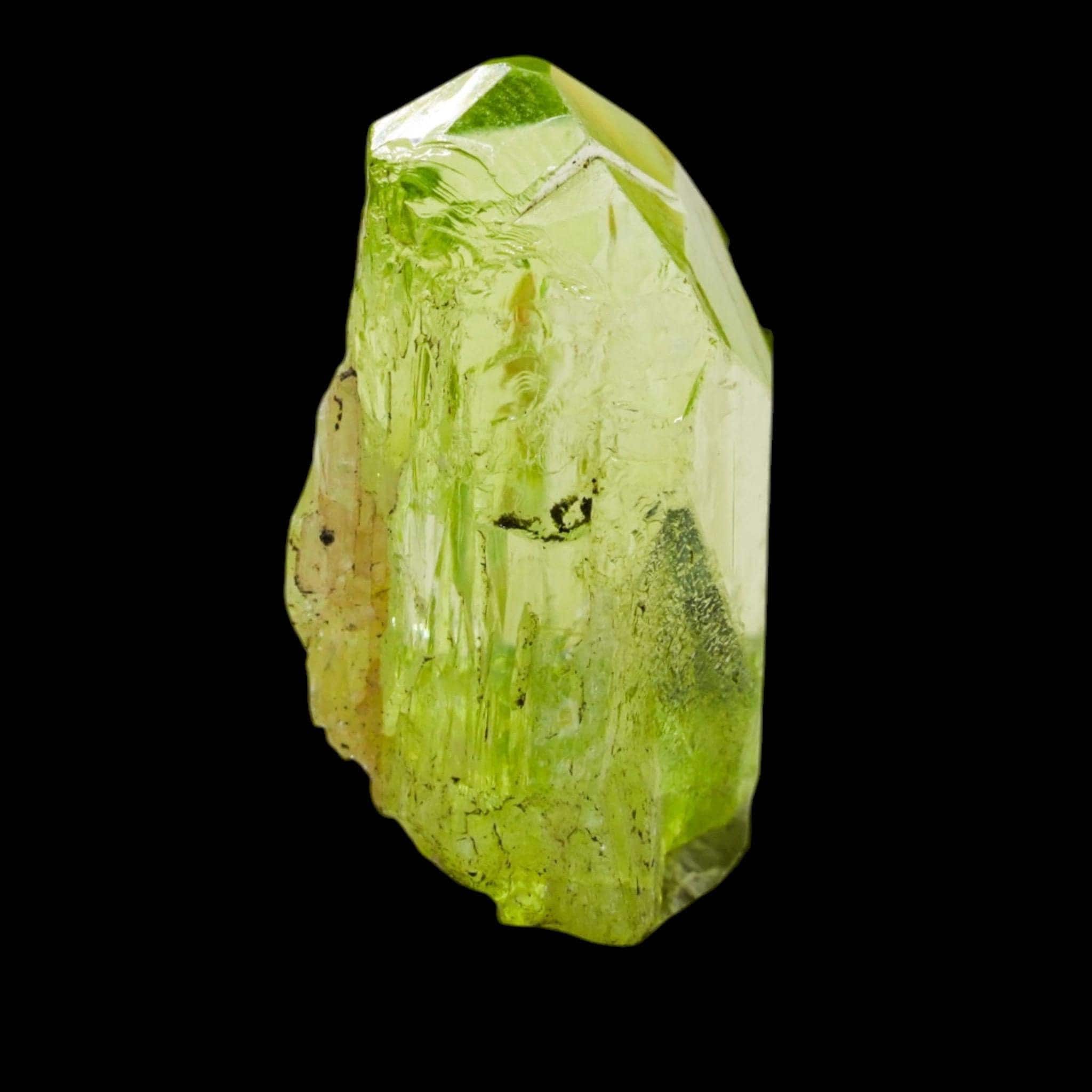 Diopside crystal, facet grade green diopside, untreated tanzania gem rough, merelani hills crystal - Image 3