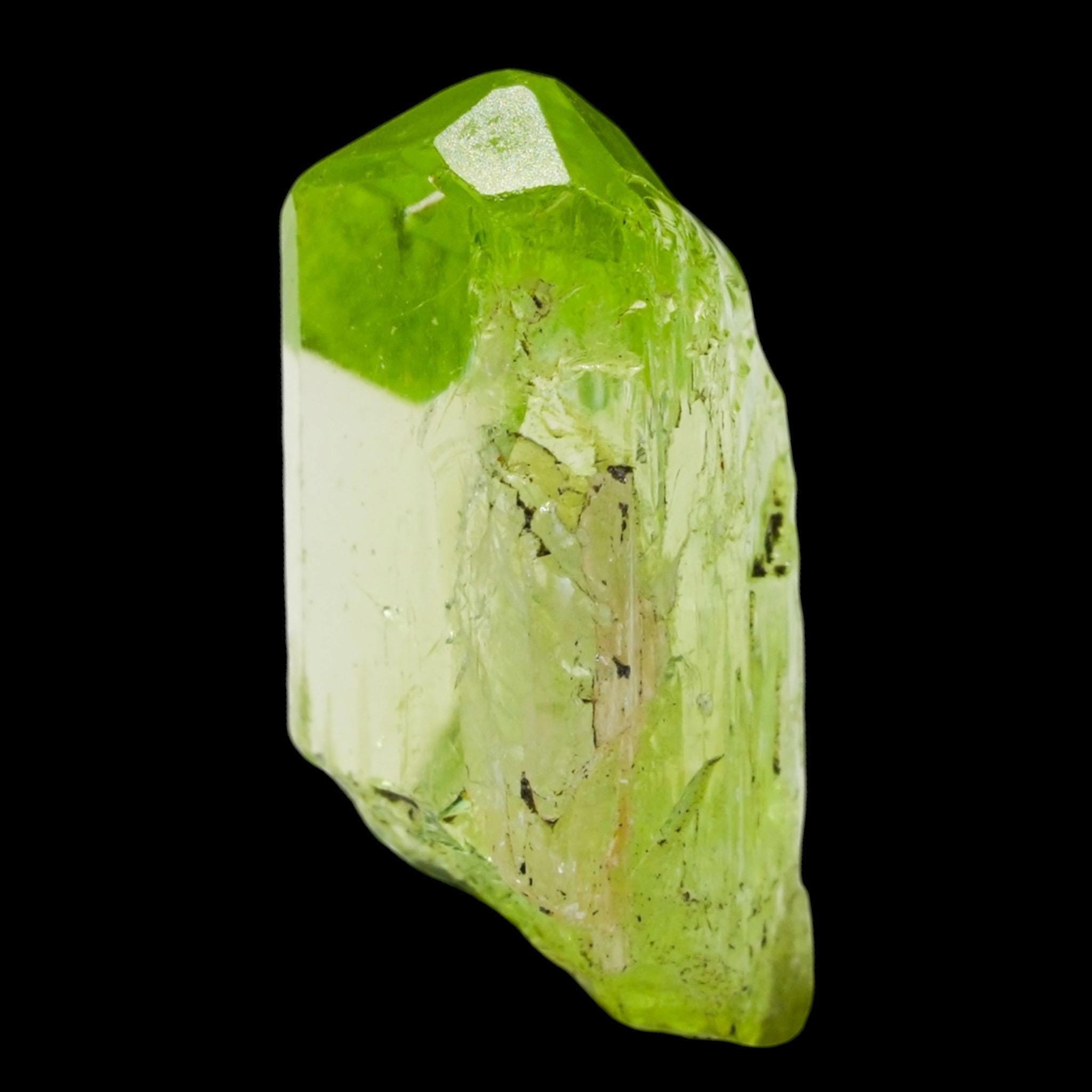 Diopside crystal, facet grade green diopside, untreated tanzania gem rough, merelani hills crystal - Image 4