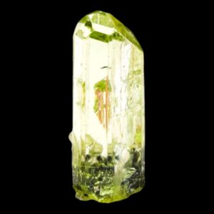 Diopside crystal, natural green diopside, untreated tanzania mineral specimen, merelani hills crystal