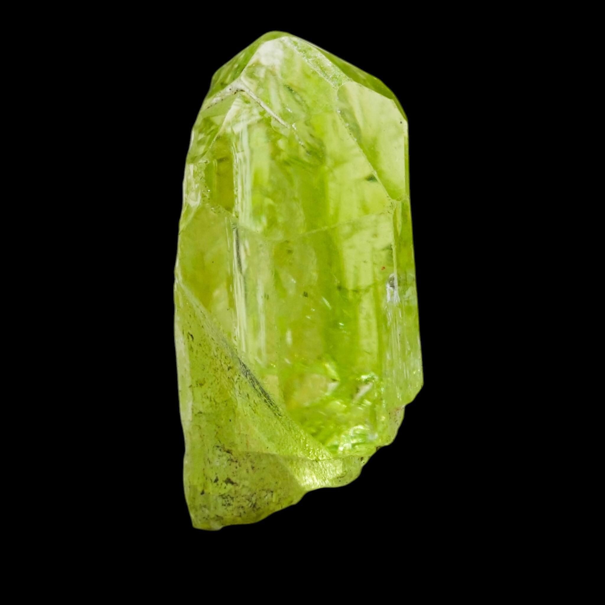 Diopside crystal, facet grade green diopside, untreated tanzania gem rough, merelani hills crystal - Image 7