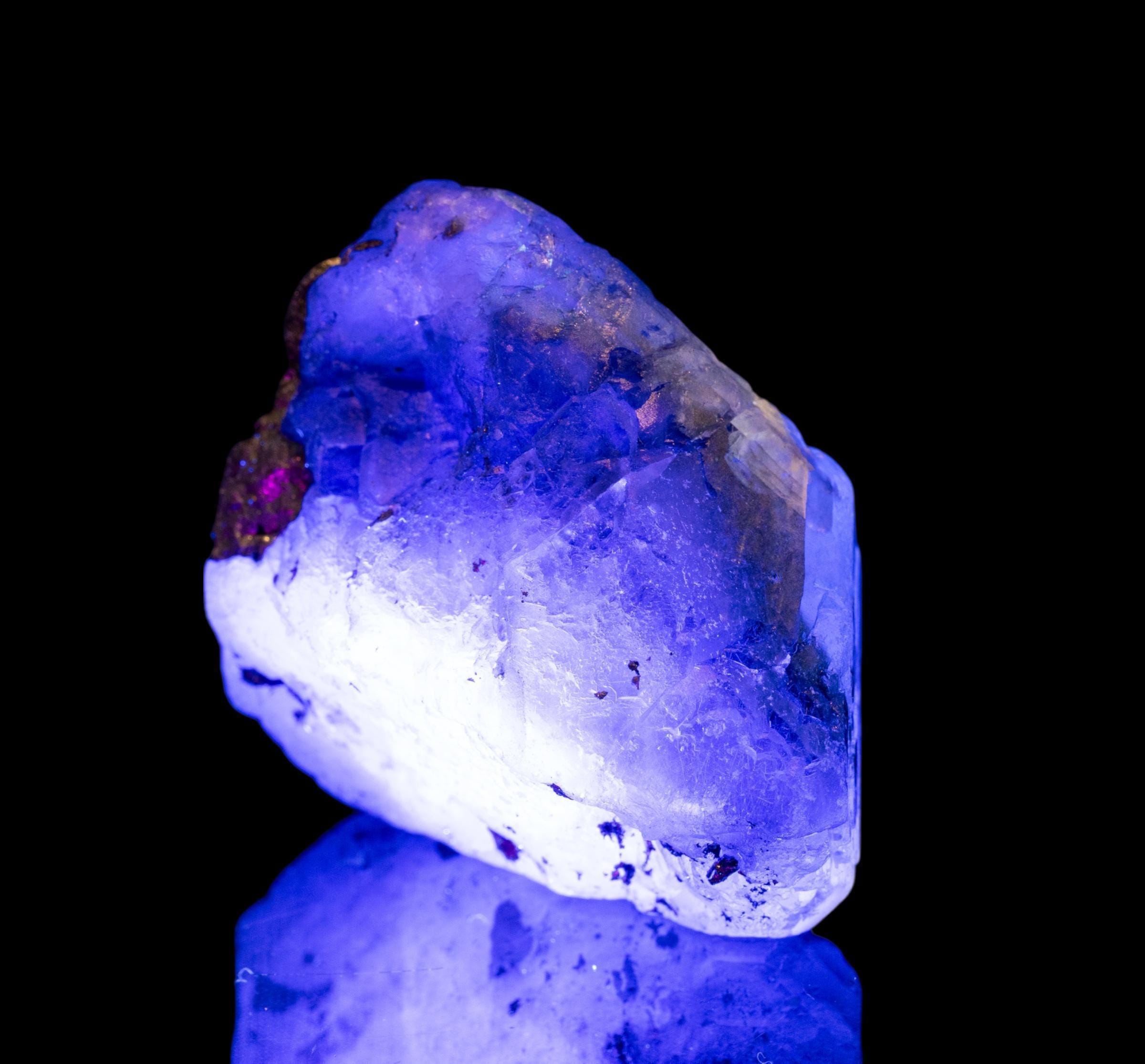 Green fluorite crystal on matrix, uv reactive fluorite mineral specimen with boulangerite and geochronite, natural fluorite for collectors - Image 8
