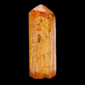 Imperial Topaz Crystal, Natural Golden Orange, Terminated, Ouro Preto Brazil, Mineral Specimen