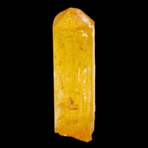 Imperial Topaz Crystal, Golden Yellow, Terminated, Ouro Preto Brazil, Natural Mineral Specimen