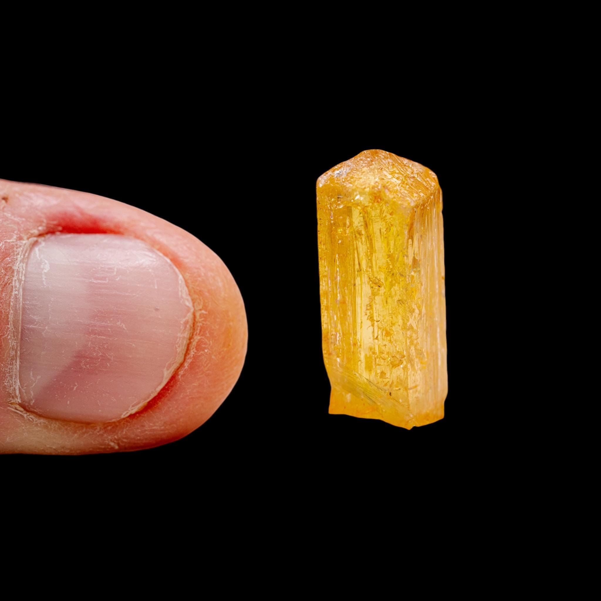 Imperial Topaz Crystal, Golden Yellow, Terminated, Ouro Preto Brazil, Natural Mineral Specimen - Image 3