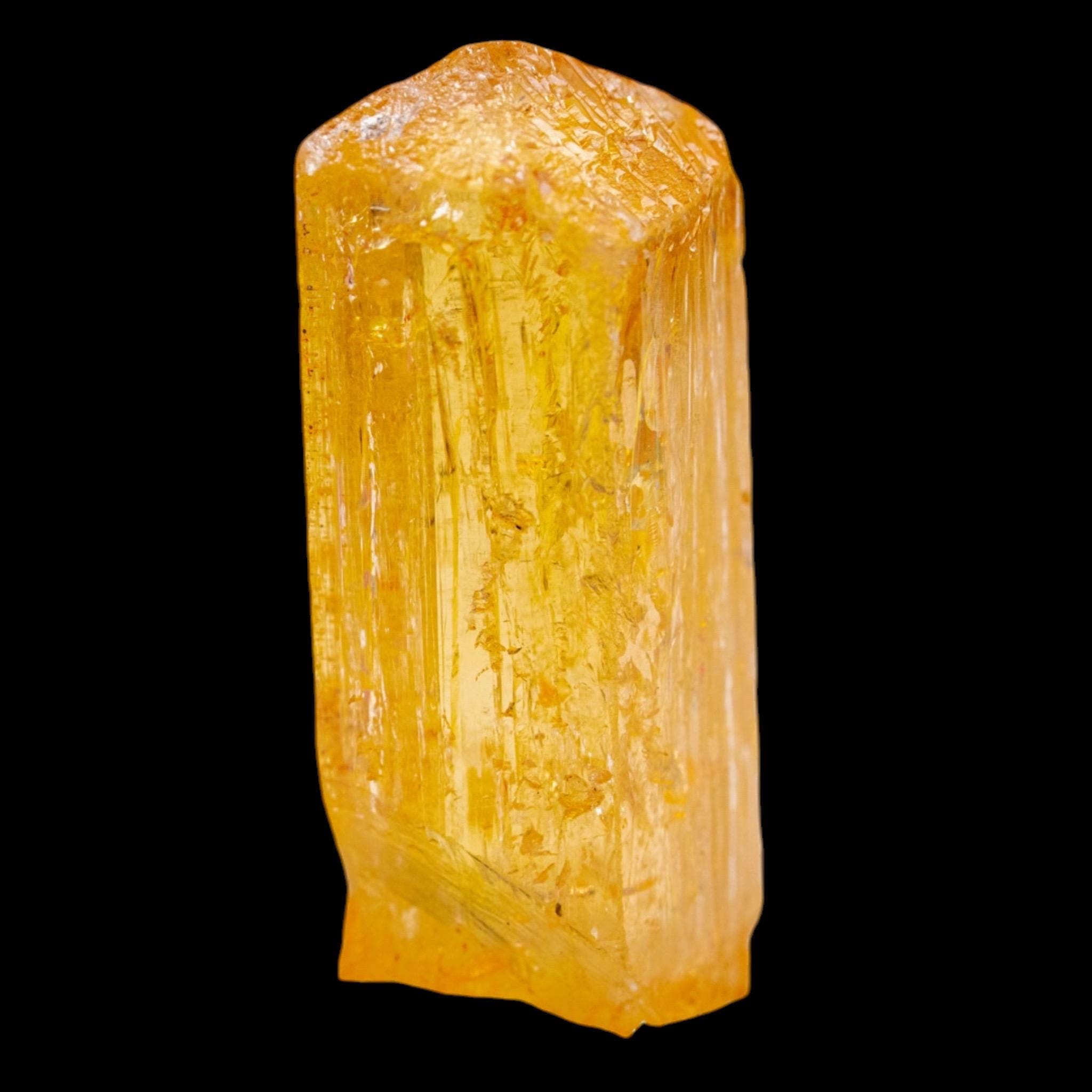 Imperial Topaz Crystal, Golden Yellow, Terminated, Ouro Preto Brazil, Natural Mineral Specimen - Image 4