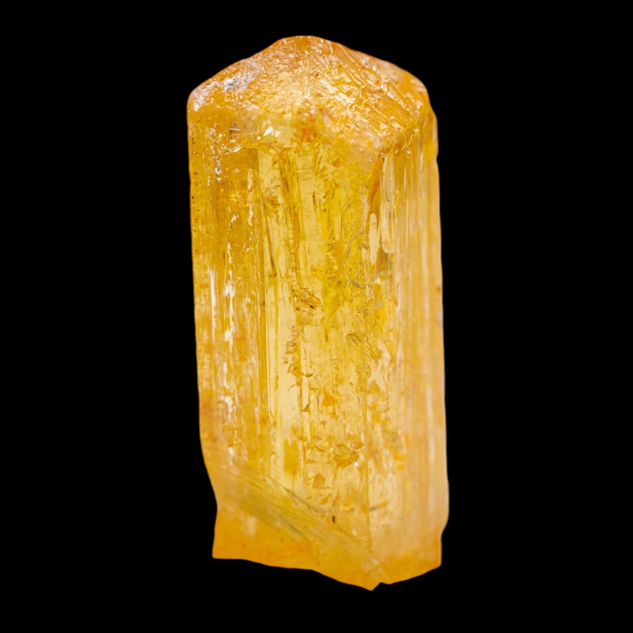 Imperial Topaz Crystal, Golden Yellow, Terminated, Ouro Preto Brazil, Natural Mineral Specimen - Image 7