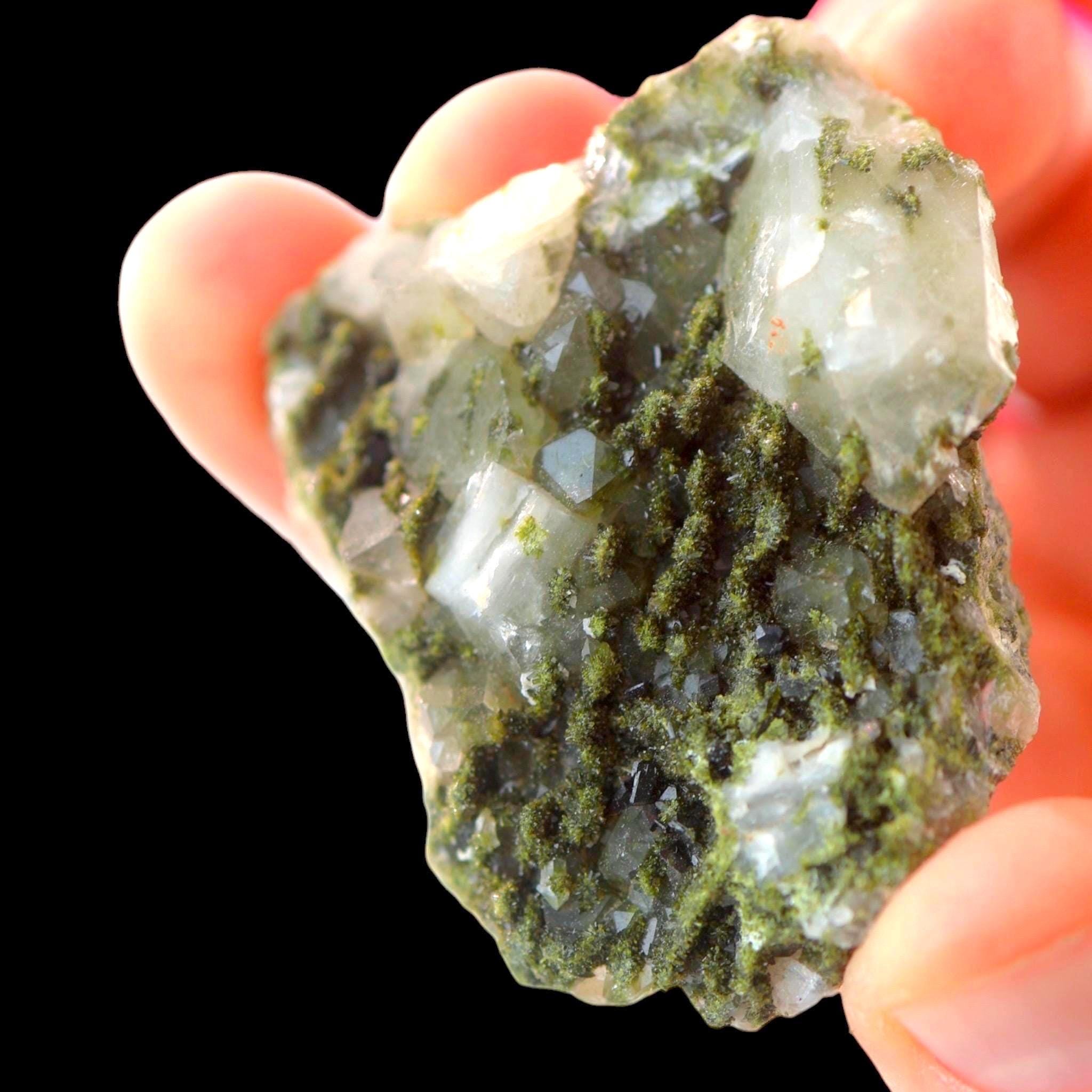 Epidote with Quartz, Hakkari Turkey, Fairy Forest Epidote Crystal, Green Epidote, Mineral Specimen - Image 3