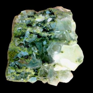 Epidote with Quartz, Hakkari Turkey, Fairy Forest Mineral Specimen, Green Epidote Crystal, Collector Specimen