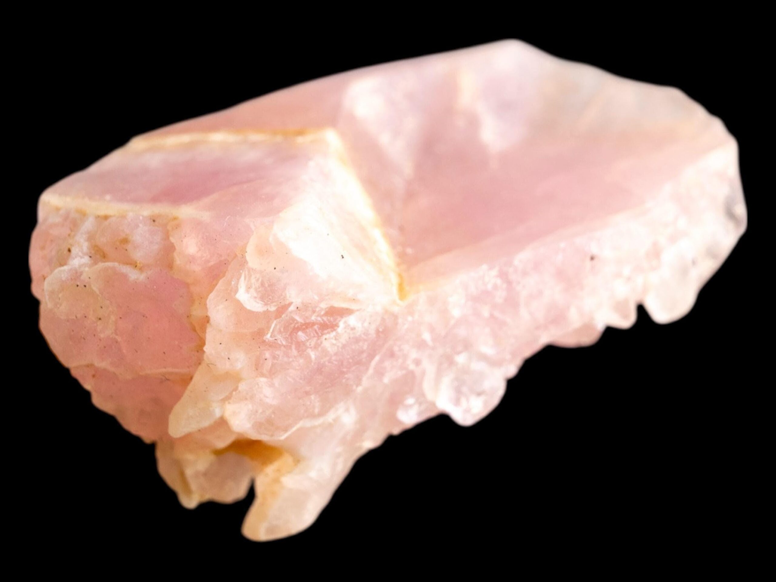 Crystallised rose quartz crystal, canga rosa brazil, rare pink quartz specimen, raw rose quartz, collector mineral display - Image 6