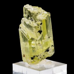 Heliodor crystal specimen, natural golden beryl, padre paraíso, minas gerais, brazil