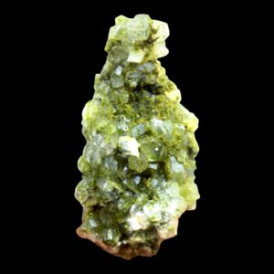 Epidote with quartz, green epidote crystal, fairy forest epidote, quartz crystal cluster, mineral specimen, hakkari turkey