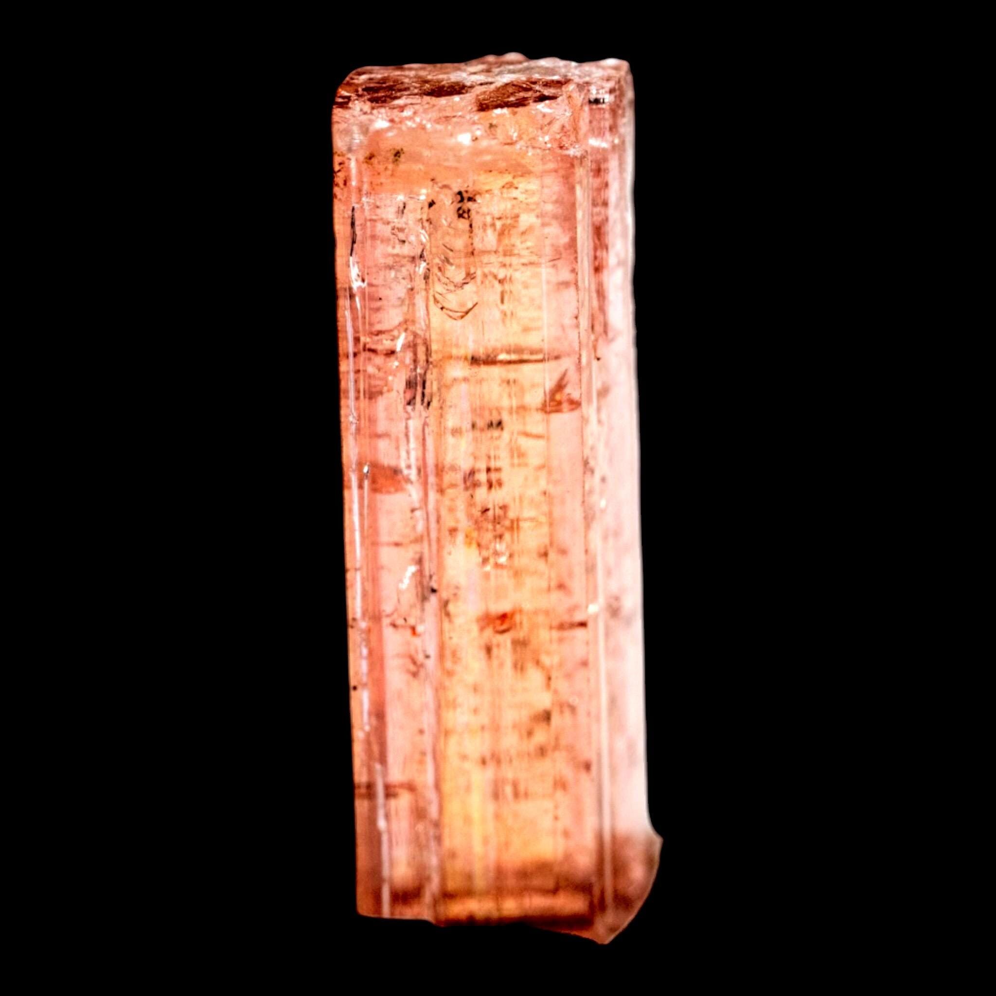 Pink imperial topaz crystal, ouro preto brazil, raw natural topaz mineral specimen - Image 2