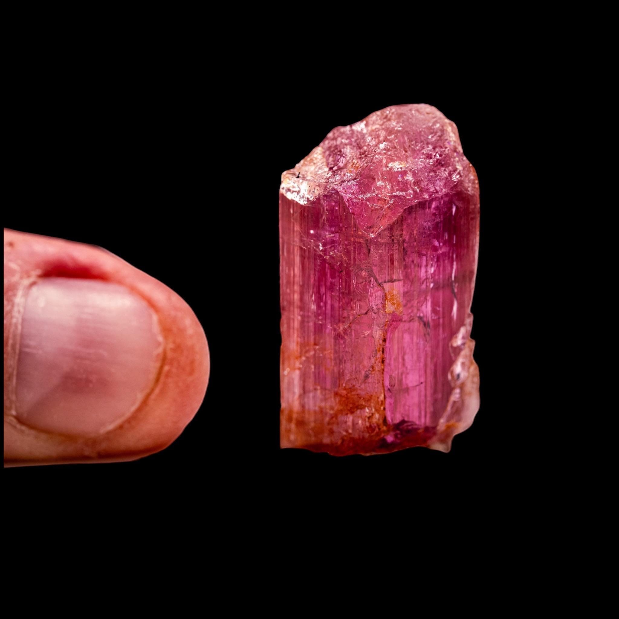 Pink imperial topaz crystal, ouro preto brazil, rare collector mineral specimen - Image 7