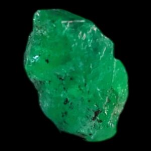 Natural colombian emerald crystal, vivid green raw emerald specimen for collectors, uncut rough emerald, may birthstone mineral