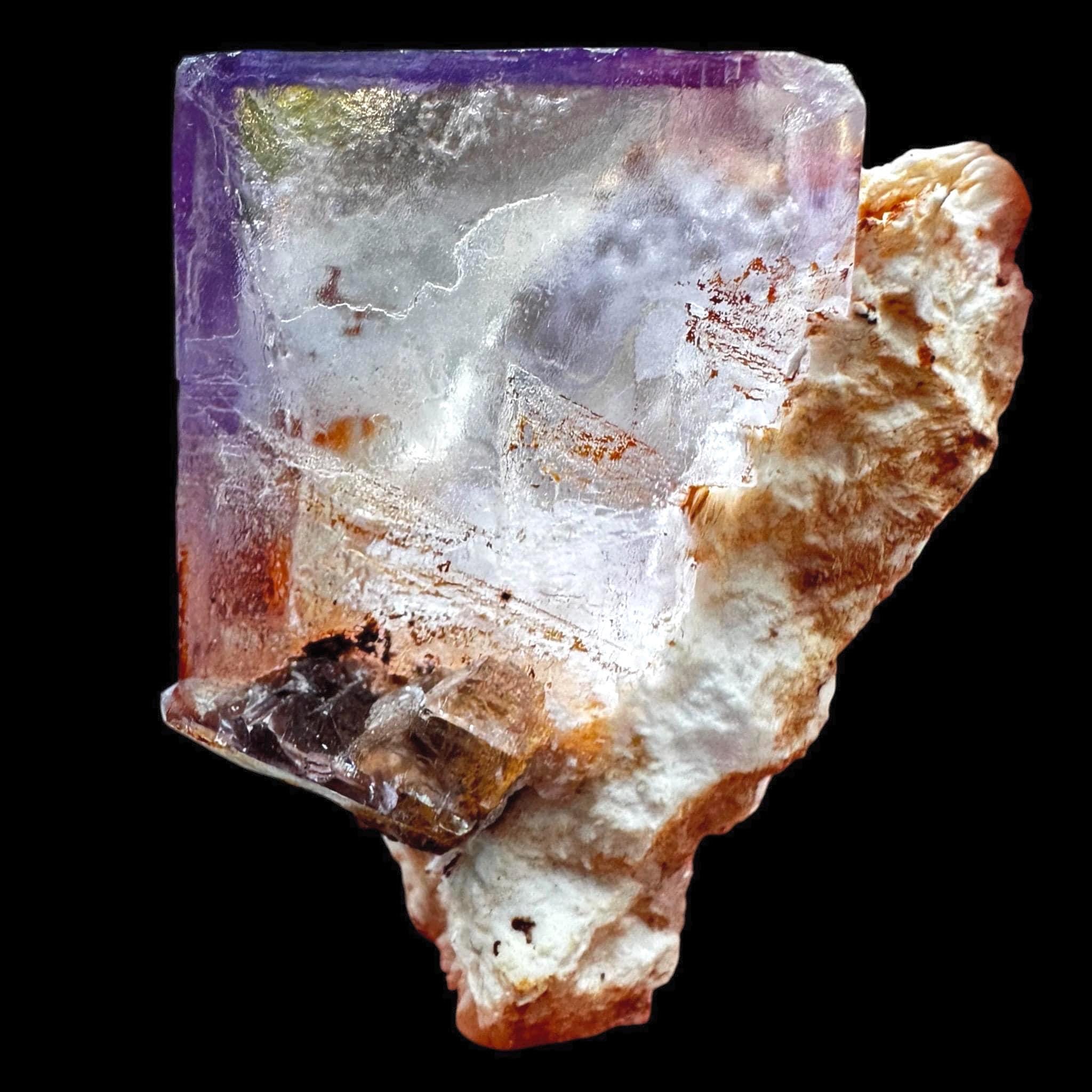 Purple fluorite crystal, moroccan fluorite, cubic fluorite crystal, natural mineral specimen, raw fluorite, collector mineral