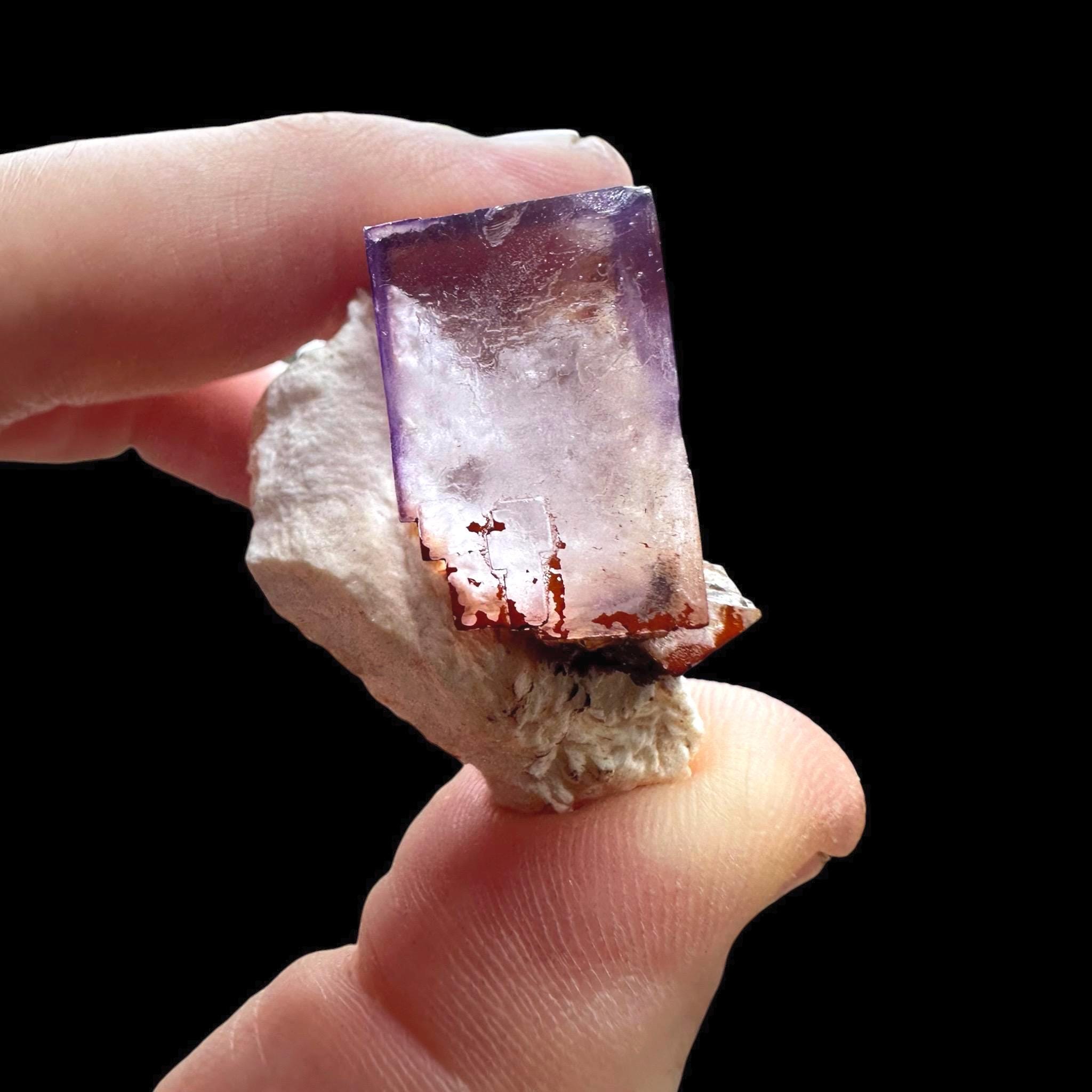 Purple fluorite crystal, moroccan fluorite, cubic fluorite crystal, natural mineral specimen, raw fluorite, collector mineral - Image 9