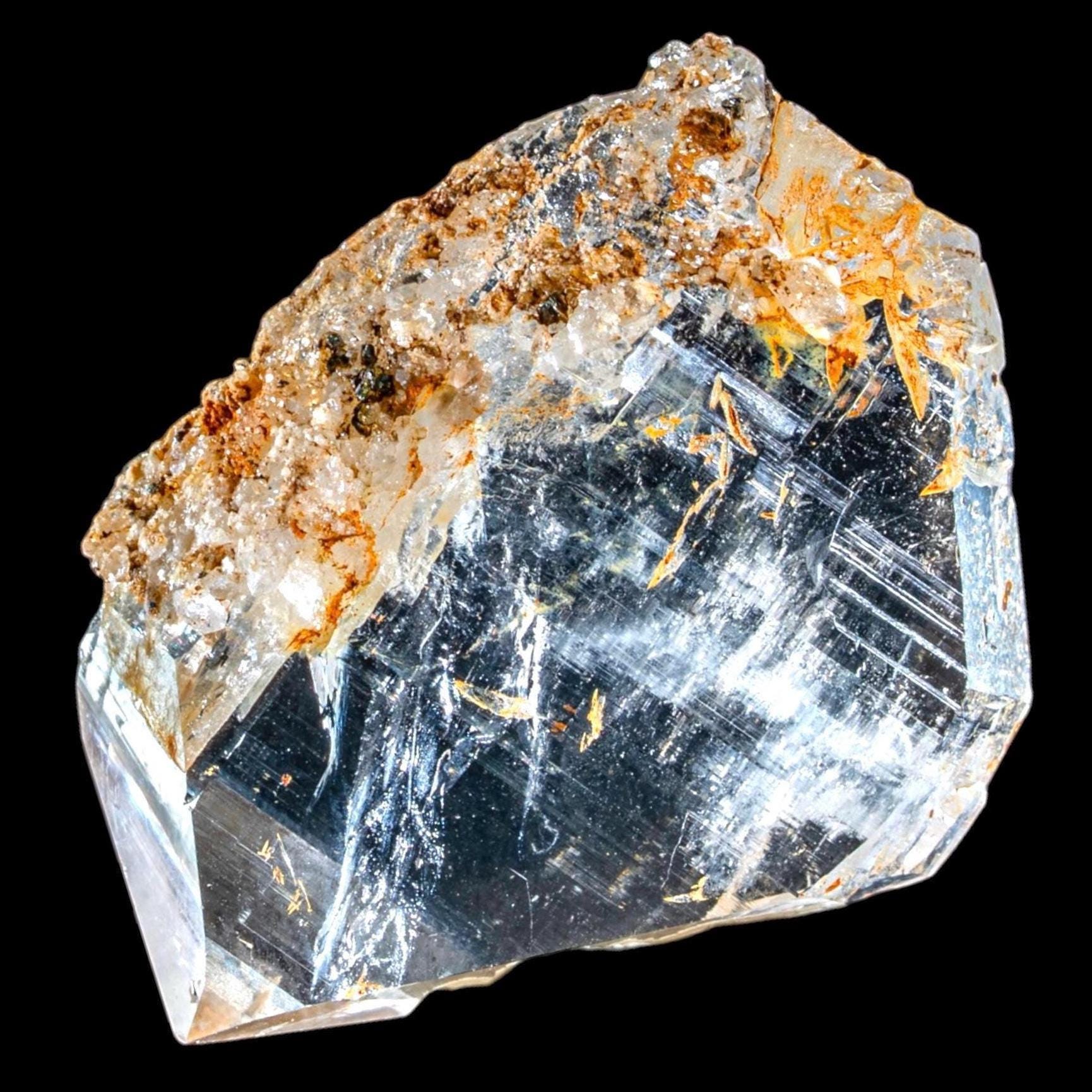 Swiss alpine quartz crystal, clear quartz crystal, swiss quartz specimen, natural rock crystal, raw quartz, collector mineral, switzerland