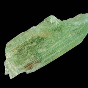 Hiddenite crystal, north carolina hiddenite, green spodumene crystal, rare mineral specimen