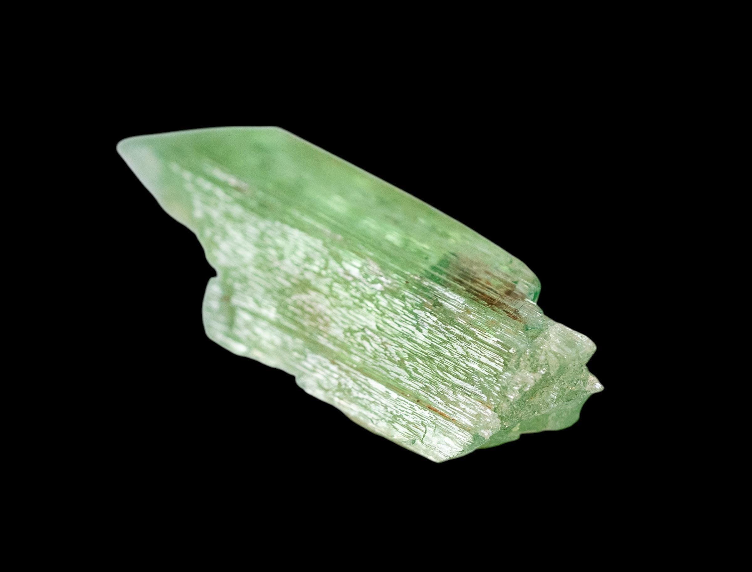 Hiddenite crystal, north carolina hiddenite, green spodumene crystal, rare mineral specimen - Image 3