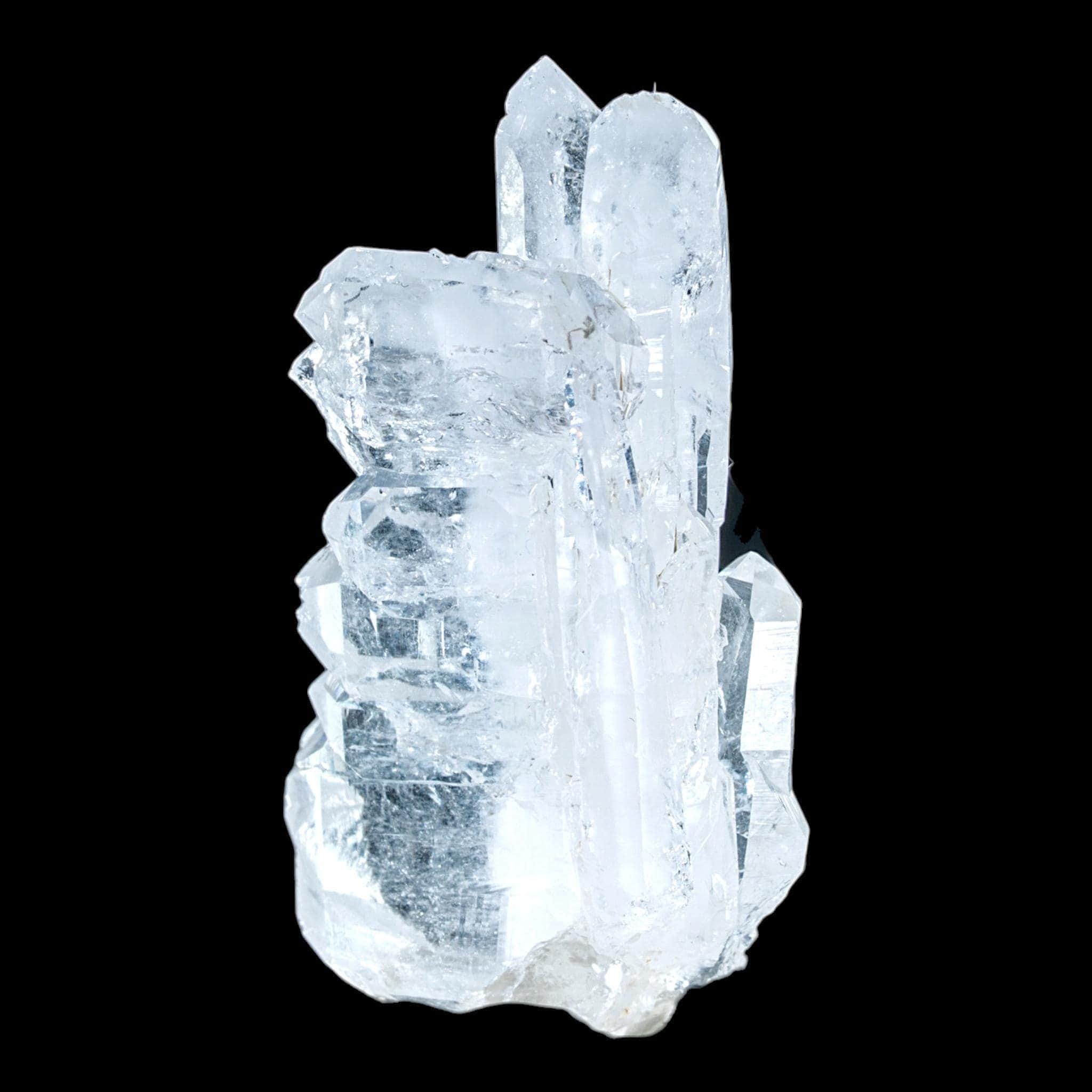 Quartz crystal cluster, swiss alpine quartz, faden quartz cluster, natural quartz specimen for display, collector mineral