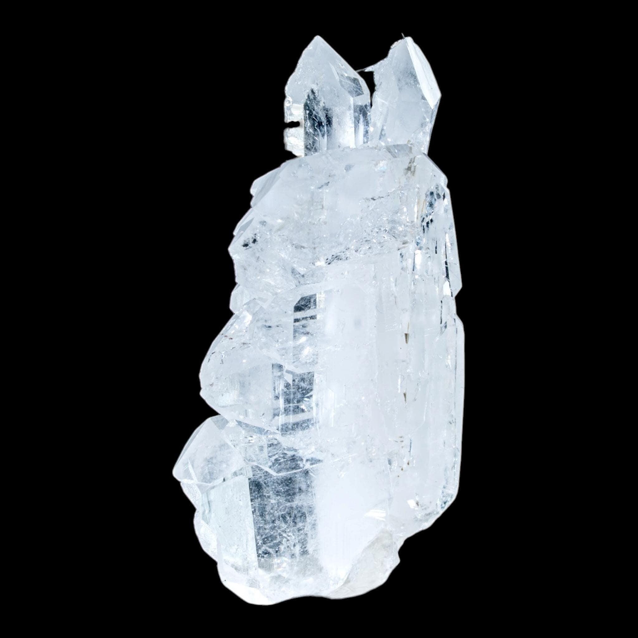 Quartz crystal cluster, swiss alpine quartz, faden quartz cluster, natural quartz specimen for display, collector mineral - Image 3