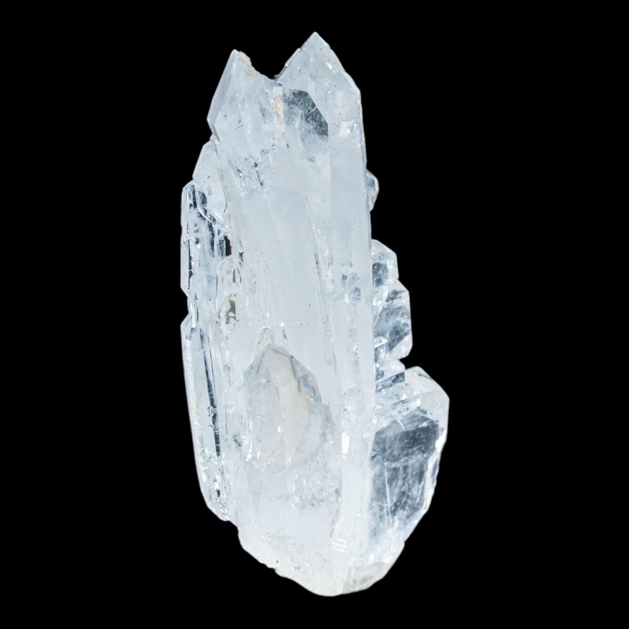 Quartz crystal cluster, swiss alpine quartz, faden quartz cluster, natural quartz specimen for display, collector mineral - Image 5
