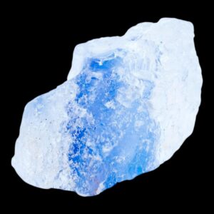 Blue halite crystal specimen from new mexico, rare cubic halite mineral, natural blue halite for collectors, display or healing crystal