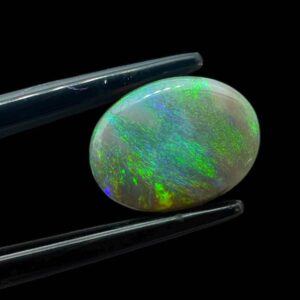 Natural lightning ridge opal, green fire dark opal cabochon, australian solid opal for jewellery, wire wrapping, healing or gifts