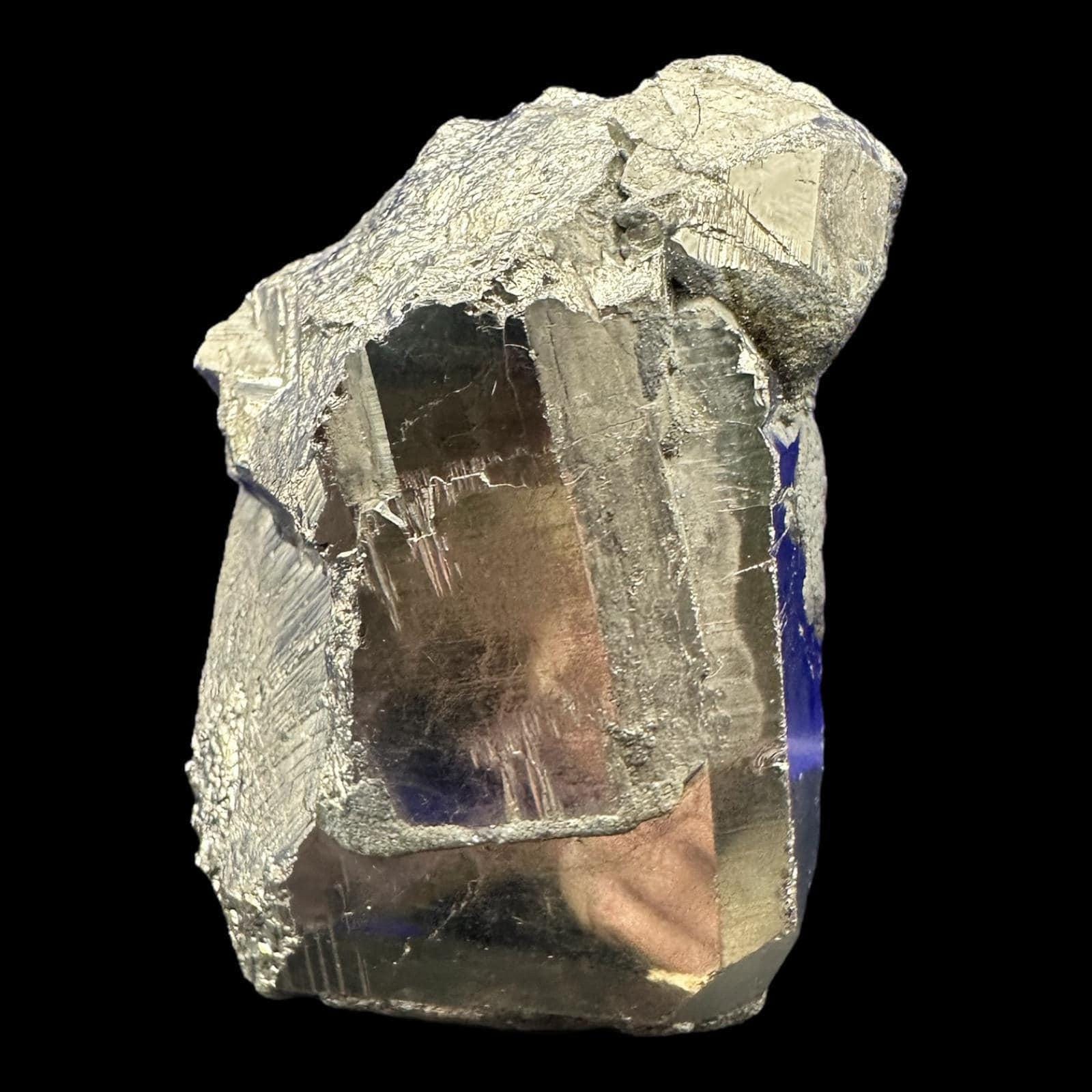 Large natural pyrite crystal cluster, cubic pyrite from colombia, raw pyrite mineral specimen for collectors and home decor display - Image 6