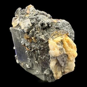 Pyrite crystal with calcite, raw pyrite cluster, metallic natural crystal, crystal for desk or collectors, display crystal